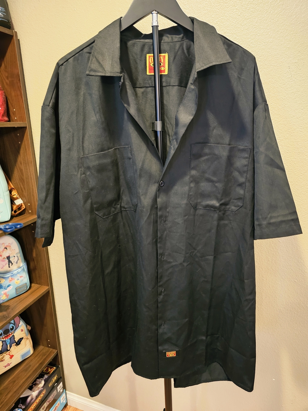 County FB Men's Black Short-Sleeve Work Jacket